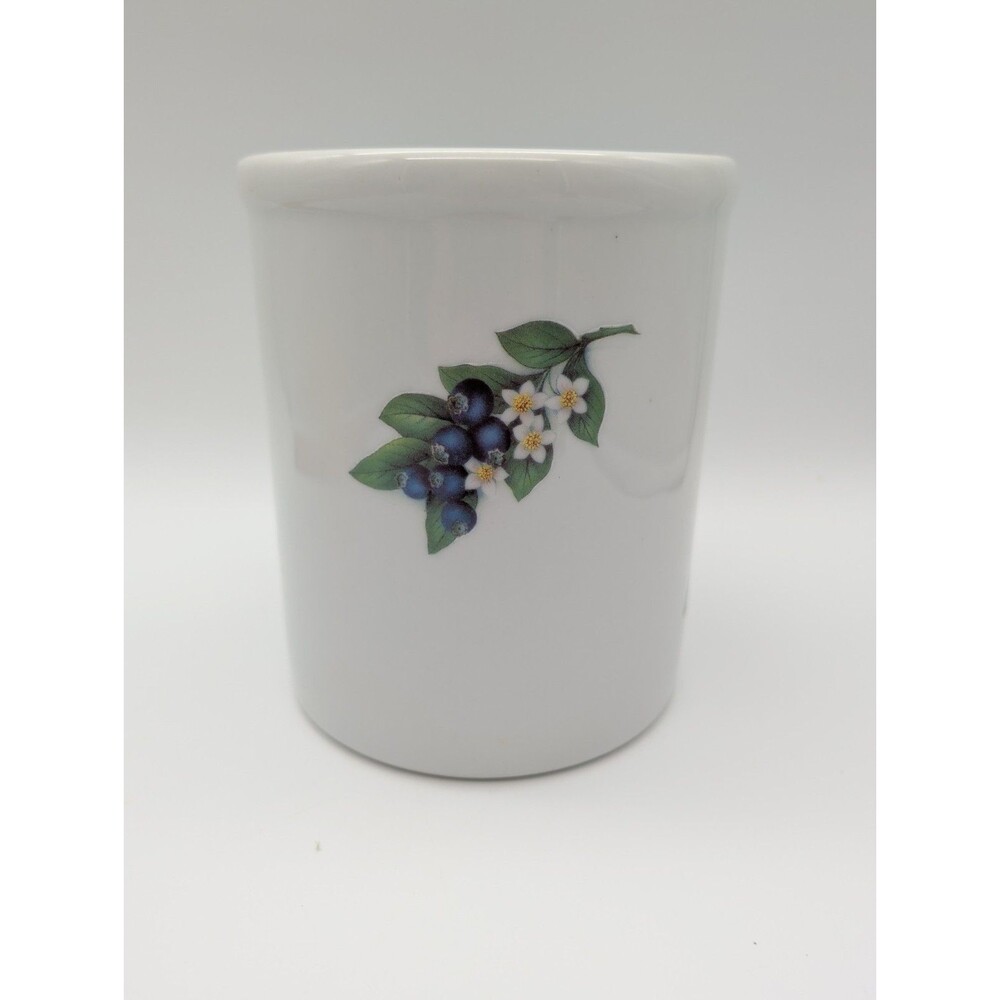 BIA Utensil Crock Kitchen Fruits Blueberry Raspberry Lemon Plum